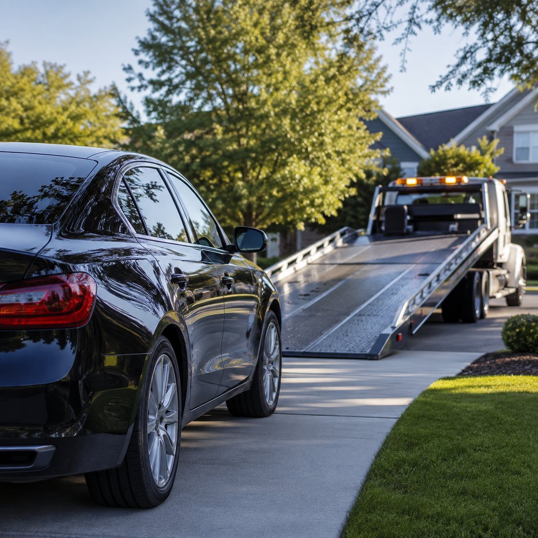 A vehicle being loaded for free pickup and delivery in Sioux Falls